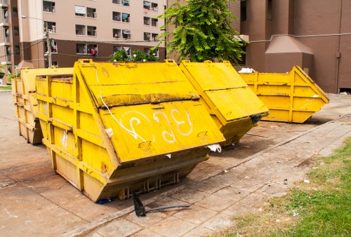 Norbiton Skip Hire team assisting a client